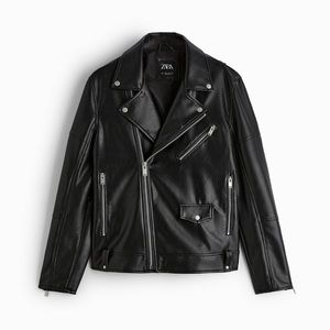 Zara leather biker jacket XL love it but ram too small for me